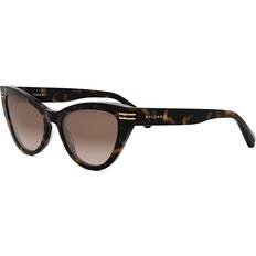 Bvlgari Cat-Eye Sunglasses with Havana Frame - Brown