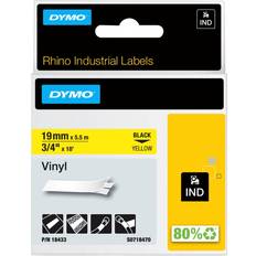 DYMO Rhino Label Black on Yellow 1.9x550cm