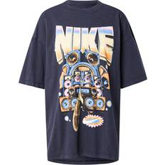 Nike Purple T-shirts Nike Sportswear Women's Oversized Short-Sleeve T-Shirt - Black