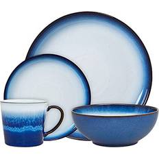 Denby Blue Haze For 1 4 Piece Ceramic Tableware Set Dinner Set