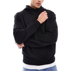 Bershka Basic Hoodie - Black