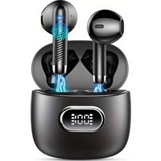Headphones Temu J52 Wireless Earphones with 4 High-definition Microphones