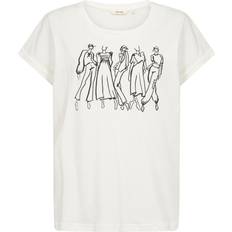 Cream T-shirts Cream Crrigga T-Shirt Toppe - Sort/Hvid