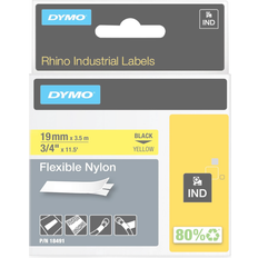Dymo tape 19mm DYMO Rhino Yellow Flexible Nylon Tape