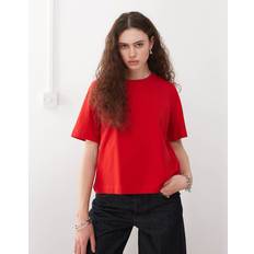 Weekday Tops Weekday Perfect Boxy Fit T-shirt - Red