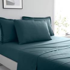 Dunelm Pure Cotton Box Pillowcase Pillow Case Blue (72x46cm)