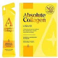 Mango Supplements Absolute Collagen Marine Liquid Supplement Mango & Mandarin Flavour 10 x 10ml