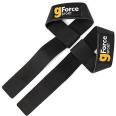 Träningsutrustning GForce Lifting Straps Läder Svart