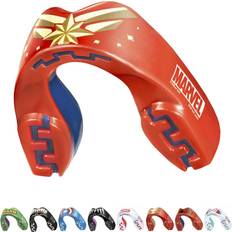 Marvel Captain Metallic Sports Mouthguard Dual Layer Premium Protection Junior Gum Shield with Case