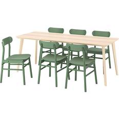 IKEA LISABO RÖNNINGE Bordsgrupp 78x200cm 7st
