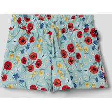 Polarn O. Pyret Poppy Print Kids Shorts - Green