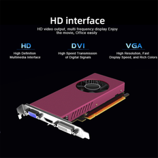Graphics Cards Typecat Rx550 Gddr5 4G Graphics Card 128 Bit 14 Nm 1020 Mhz 6000 Vga+Dvi+
