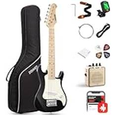 Junior guitar Donner E-Gitarre Set Anfänger Junior Kit ST-Stil 30 Zoll Mini Gitarren Premium Bundle DSJ-100