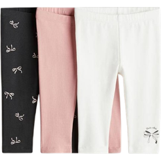 H&M Cotton Jersey Leggings - Pink