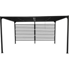 Pergola 3x4 m Malay Marseille Aluminium Pergola Black 3x4 m