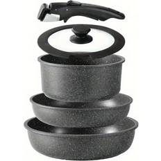 Cookware Temu 5 Pcs Ceramic Induction Compatible Cookware Set with lid