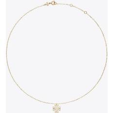 Tory Burch Halsband Tory Burch Halsband Med Ett Logotypformat Hänge - Yellow