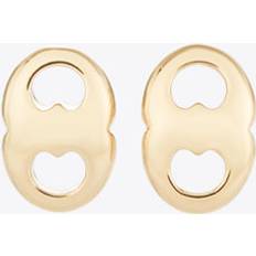 Tory Burch Gemini Stud Earrings - Light Brass