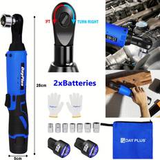 Temu 3/8 Inch Cordless Set 40nm 12v 230 Rpm Ratchet Wrench