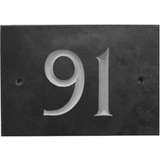 Garden & Outdoor Environment Dakota Fields Odacia Surface Flush Mount House Number 10cm H x 14cm W x 1cm D