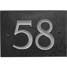 Black Facade Numbers Dakota Fields Odacia Surface Flush Mount House Number 10cm H x 14cm W x 1cm D