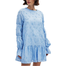 NA-KD Dress with Sleeve Detail - Blue