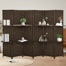 Dkelincs 6 Panel Wood Room Divider 17.7x70.9"