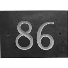 Black Facade Numbers Dakota Fields Odacia Surface Flush Mount House Number 10cm H x 14cm W x 1cm D