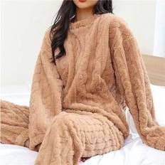 Purple Pyjamas Vehhe Womens Pyjamas Sets Warm Fleece Loungewear - Fluffy