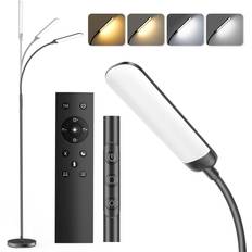 Metro Lane 18W Standing Light With Remote Control Dimmable Adjustable Floor Reading Lamp 175cm H x 22cm W x 22cm D Floor Lamp