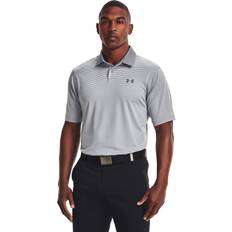 Steel Polo Shirts Under Armour Men's Performance Stripe Golf Polo - Steel