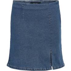 Noisy May Nmdebby Nm Slim Skirt - Blue Denim