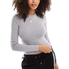 Bershka Grå og langærmet baby-t-shirt