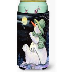Wood Bottle Coolers Caroline's Treasures Snowman With Westie Tall Boy Beverage Insulator Hugger Bottle Cooler