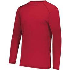 Augusta Sportswear Super Soft-Spun Poly Long Sleeve T-Shirt - Scarlet