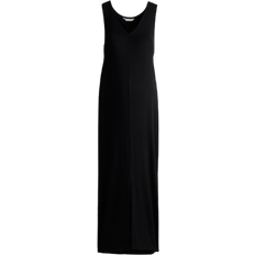 H&M MAMA Ribbet Kjole - Sort