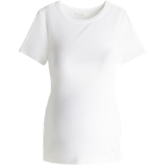 MAMA Ribbet Top - Hvid