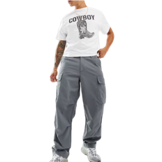 ASOS DESIGN Baggy Cargo Trouser - Dark Grey