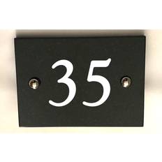 Garden & Outdoor Environment Dakota Fields Brumby 10 cm H Stone House Number - Black