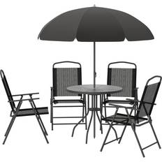 Dakota Fields Vigil 4 Patio Dining Set, 1 Table incl. 4 Chairs