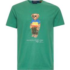 Polo Ralph Lauren Gula Överdelar Polo Ralph Lauren Mellangrön T-shirt Med Anpassad Passform - Green
