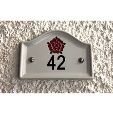 Garden & Outdoor Environment Dakota Fields 17cm Walsham Flush Mount House Number 16.5cm H x 12cm W x 1.5cm D