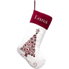 White Stockings Astoria Grand Polyester 19cm H x 7.5cm W Stocking