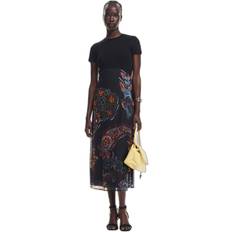 Desigual Dame Kjoler Desigual Paisley Mesh Lacroi - Black