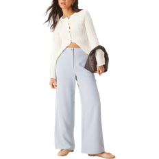 ASOS DESIGN Locker geschnittene, elegante Hose in Hellblau