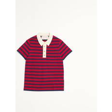 Gold Polo Shirts Valentino Cotton Polo Shirt Man - Red/Indigo