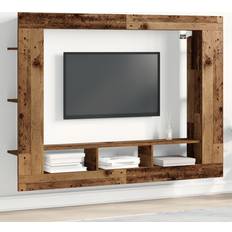 Brun - Træ Vægskabe vidaXL TV Skab Vægmonteret Gammelt Træ 152 x 22 x 113 cm Vægskab