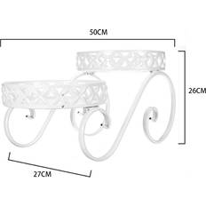 Indoor Plant Stands Temu Elegant Flower Stand Indoor Outdoor Plant Display Shelf 20x10.6x10.2 Inches