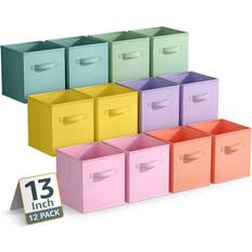 Sorbus 13 Inch Collapsible Fabric Bins Storage Box 12pcs
