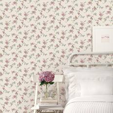 Wallpapers Ophelia & Co Matte Finish Wallpaper Double Roll 10m x 53cm Pink